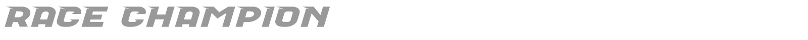 Race Champion font preview